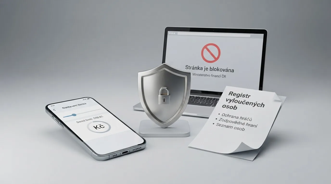 Přehled klíčových záruk české licence — limity sázek, RVO registr, blokování nelegálních webů