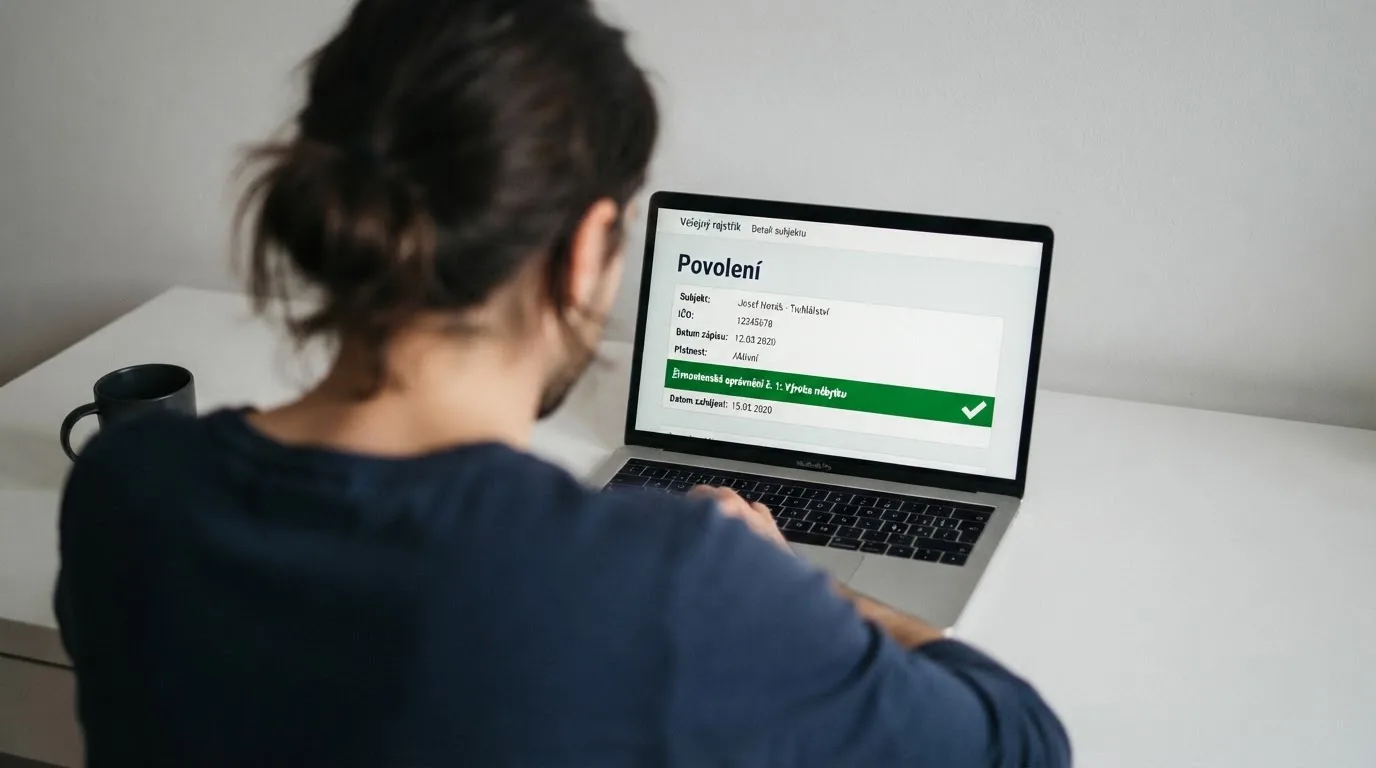 Výřez z veřejného registru provozovatelů hazardních her Ministerstva financí ČR