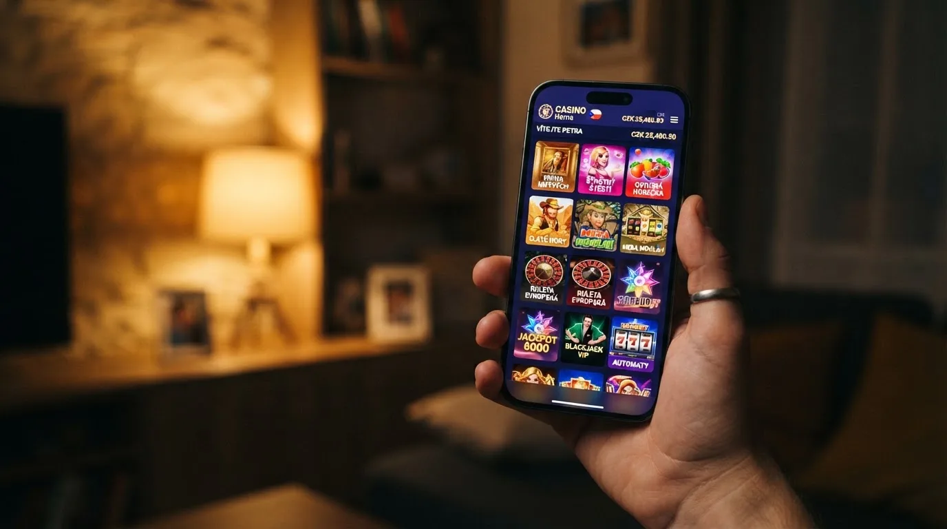 Lobby výherních automatů s náhledy her od Synot, Pragmatic Play a Kajot v českém online casinu